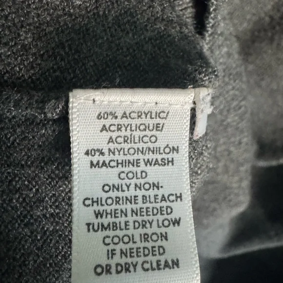 LOFT Charcoal Cowl Neck Sweater - Picture 4 of 4